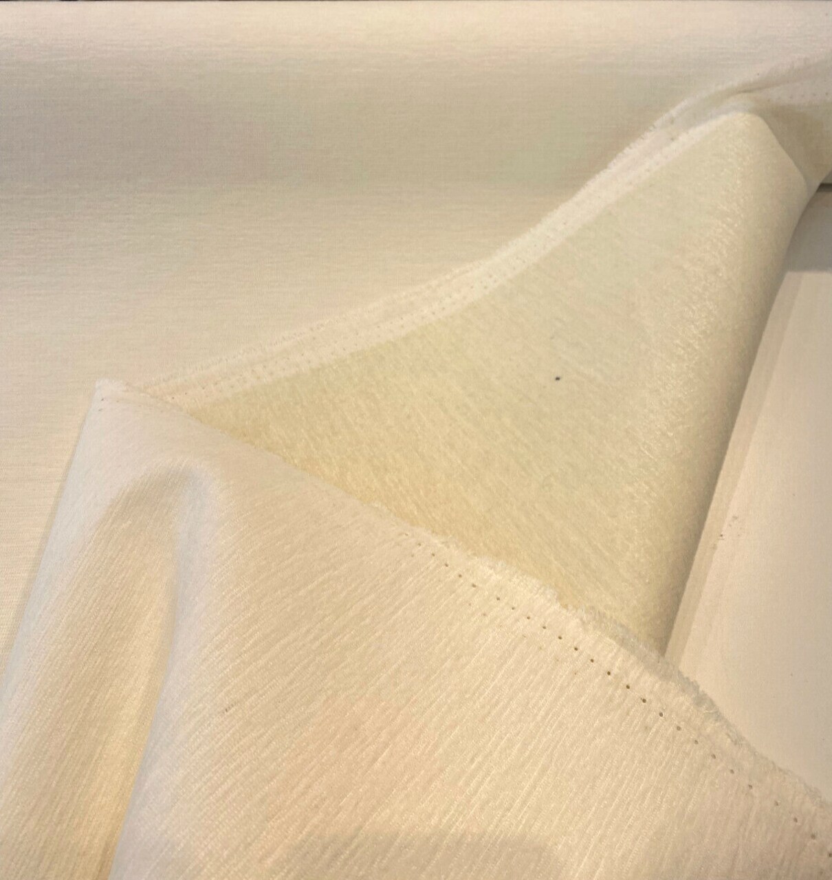 1 Yard Sunbrella Rain Backed Chenille Platform Off White Outdoor 100% Acrylic Upholstery Fabric 54 Inch Width